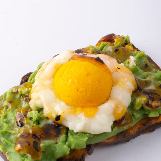 Avocado Toast With Egg And Chilli Oil Candle