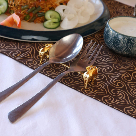 Small Elephant Spoon Rest Gold