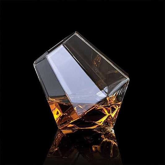 Clear Diamond Shaped Glass Set (Set of 4)