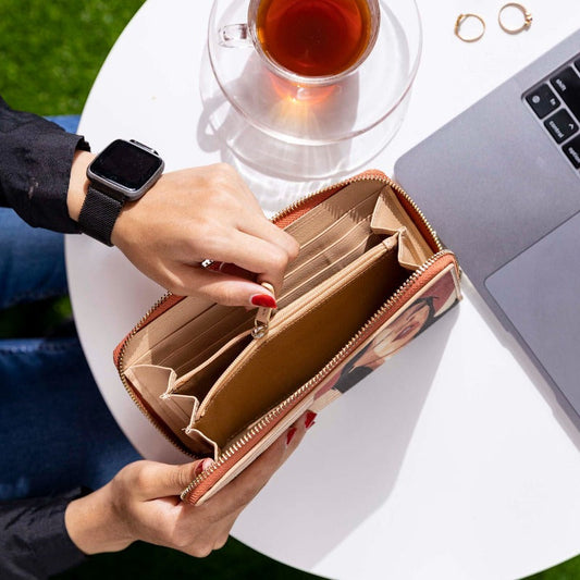 Rosy - Canvas & Leather Ladies Wallet